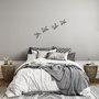 Wallity Birds - 304 Escultura de pared de metal negra